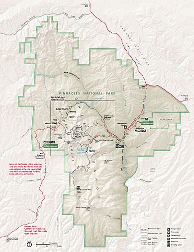 NPS pinnacles-map