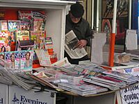 Newspaper vendor