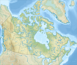 Map showing the location of Saskatchewan Glacier