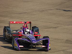 2018 Berlin E-Prix Lynn Virgin DSV-03 on track