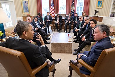 Barack Obama and Abdullah II