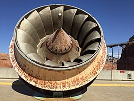 Dam generator impeller