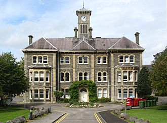 Glenside Hospital, main building, front.jpg