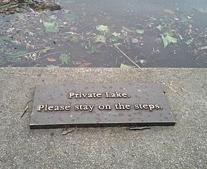 Oswego Lake sign