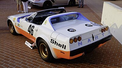 Rear View of 1972 Ferrari 365 GTB4 NART Spider by Michelotti