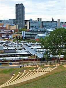 Sheffield City Centre and station