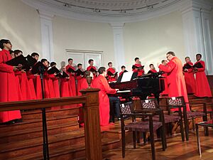 Temple Church Boys' Choir at the Arts House at the Old Parliament, Singapore - 20160720-01