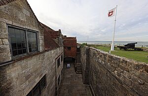 Yarmouth Castle courtyard 2023