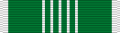 Width-44 myrtle green ribbon with width-3 white stripes at the edges and five width-1 stripes down the center; the central white stripes are width-2 apart