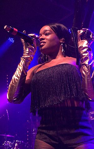 Azealia Banks performing in Israel, May 2018