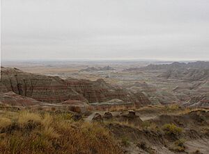 Badlands in South Dakota