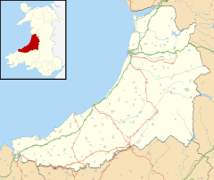 Wallog is located in Ceredigion