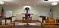 Chancel of Houston Memorial UMC on Good Friday