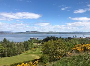 Craigs Top view golf course and container terminal