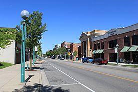 Downtown Adrian along Maumee Street