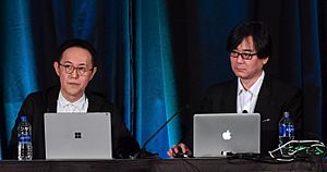 Naoto ohshima hirokazu yasuhara gdc 2018 cropped