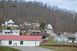 Houses east of the store