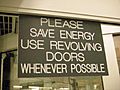 Revolving Door Sign