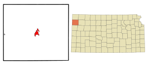 Location within Sherman County and Kansas