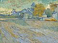 Vincent van gogh vue de lasile et de la chapelle saint-paul de mausole