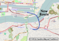 Woolwich Arsenal Extension map