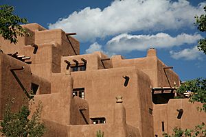 Adobe pueblo revival