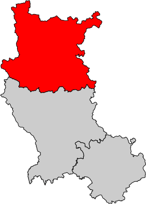 Location of Roanne in Loire