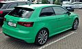 Audi A3 S line TFSI Porschegrün Heck