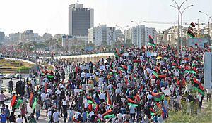 Benghazi Anti-Qaddafi protest