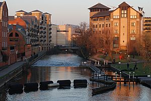 County Lock, sunset