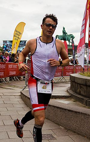 Crown Prince Frederik running