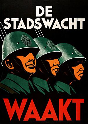 De Stadswacht waakt Koninklijk Nederlandsch-Indisch Leger Royal Netherlands East Indies Army 1941