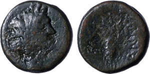 Enna, Antiochos, bronze, 135-132 BC, HGC 403