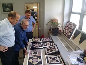 Gabriel Barkay with Moshe Ya'alon