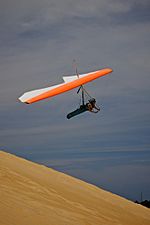 Gliding off Jockey's Ridge