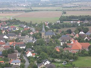 View to the church of Anröchte-Berge