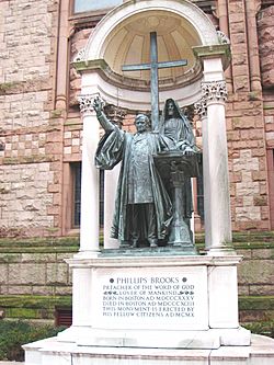 Phillips Brooks by Augustus Saint-Gaudens, Trinity Church, Boston