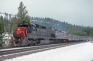 The Amtrak San Francisco Zephyr at Soda Springs