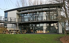 The exhibition building at Anderton Boat Lift