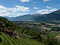 View from Monte Ceneri road toward Locarno