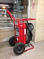 Wheeled fire extinguisher