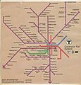 1975 MBTA commuter rail map