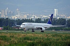 Air astana plane taking off