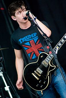 Alex Turner with Arctic Monkeys at Lollapalooza 2011