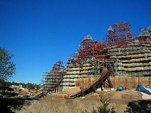 Expedition Everest construction