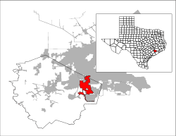 Location in Fort Bend and Harris counties in the state of Texas