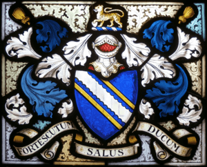 FortescueHeraldicAchievement 1878 BucklandFilleighChurch Devon