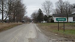 Frontier, Michigan road signage