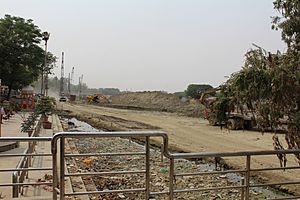 Gomti riverfront- Reclaimed riverbed and flood plain