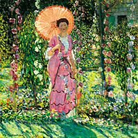 Hollyhocks, Frieseke